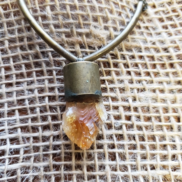OOAK Designer Quartz Crystal Necklace - Picture 5 of 6
